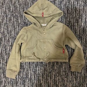 Hardtail army green zip up sweatshirt